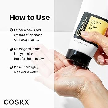 Cosrx Advance Snail Mucin Gel Cleanser