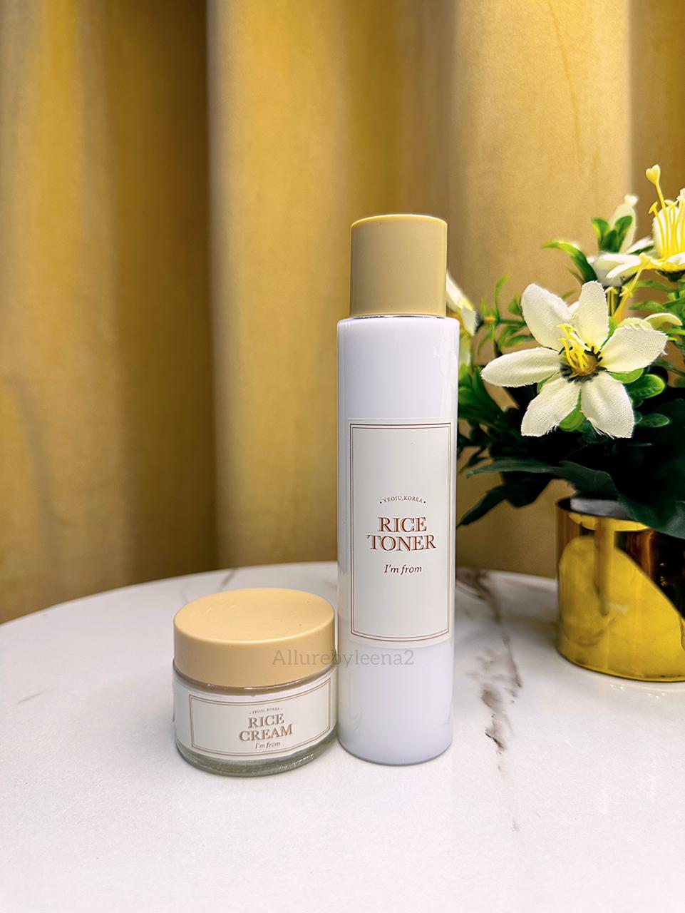I’m From Rice Cream & Rice Toner Duo