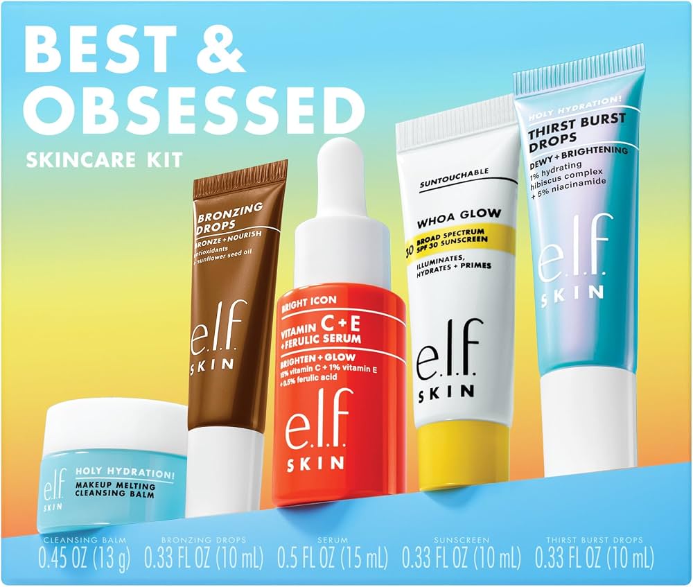 Elf Best & Obsessed Skincare Kit – 5-Piece Travel Set
