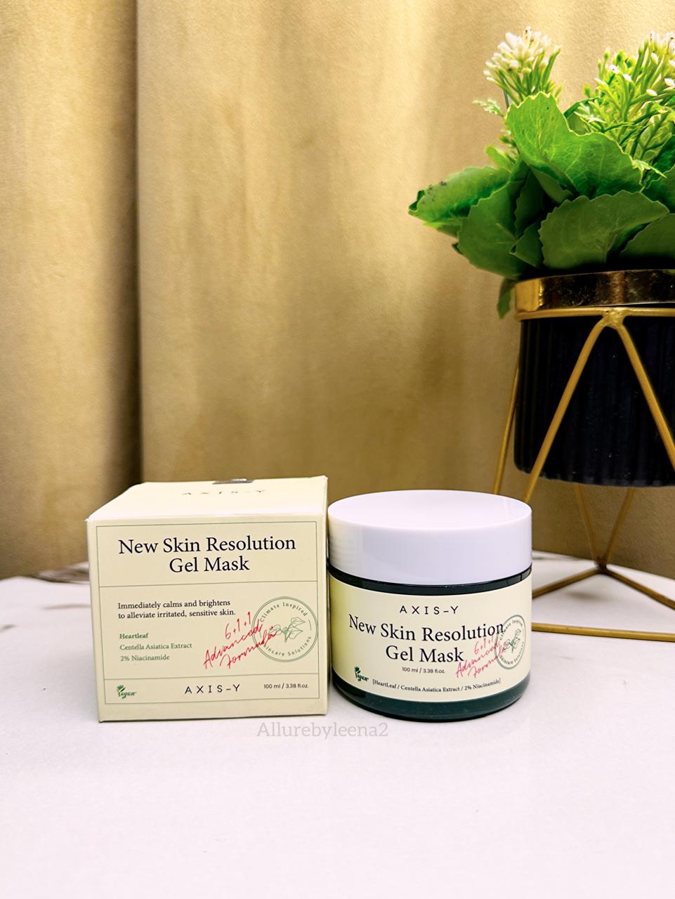 AXIS-Y New Skin Resolution Gel Mask. 