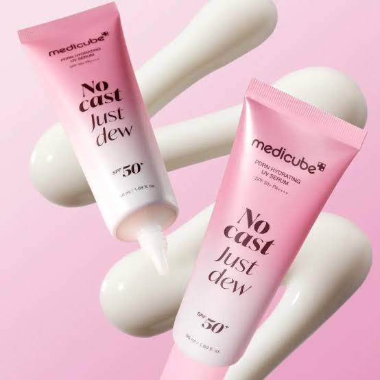 Medicube PDRN Hydrating UV Serum - No Cast Just Dew - SPF 50+ Sunscreen - 50ml
