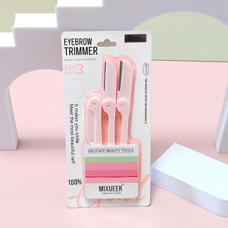 Eyebrow Razor Blades in Pink & Blue for Women