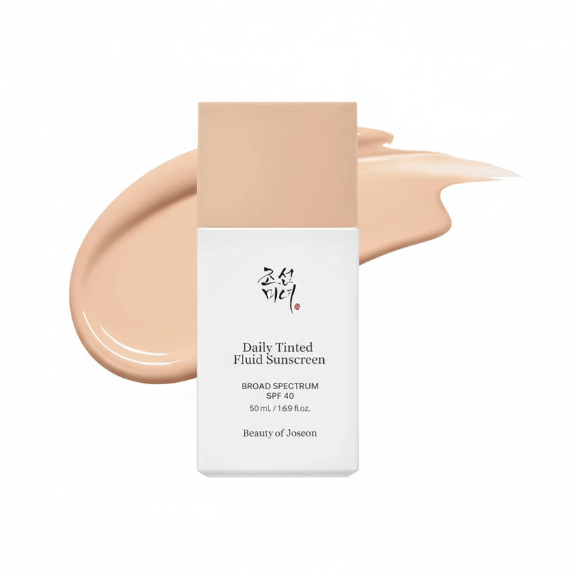 BEAUTY OF JOSEON DAILY TINTED FLUID SUNSCREEN LP100 – TONE-UP SPF, LIGHTWEIGHT UV PROTECTION & GLOW FINISH