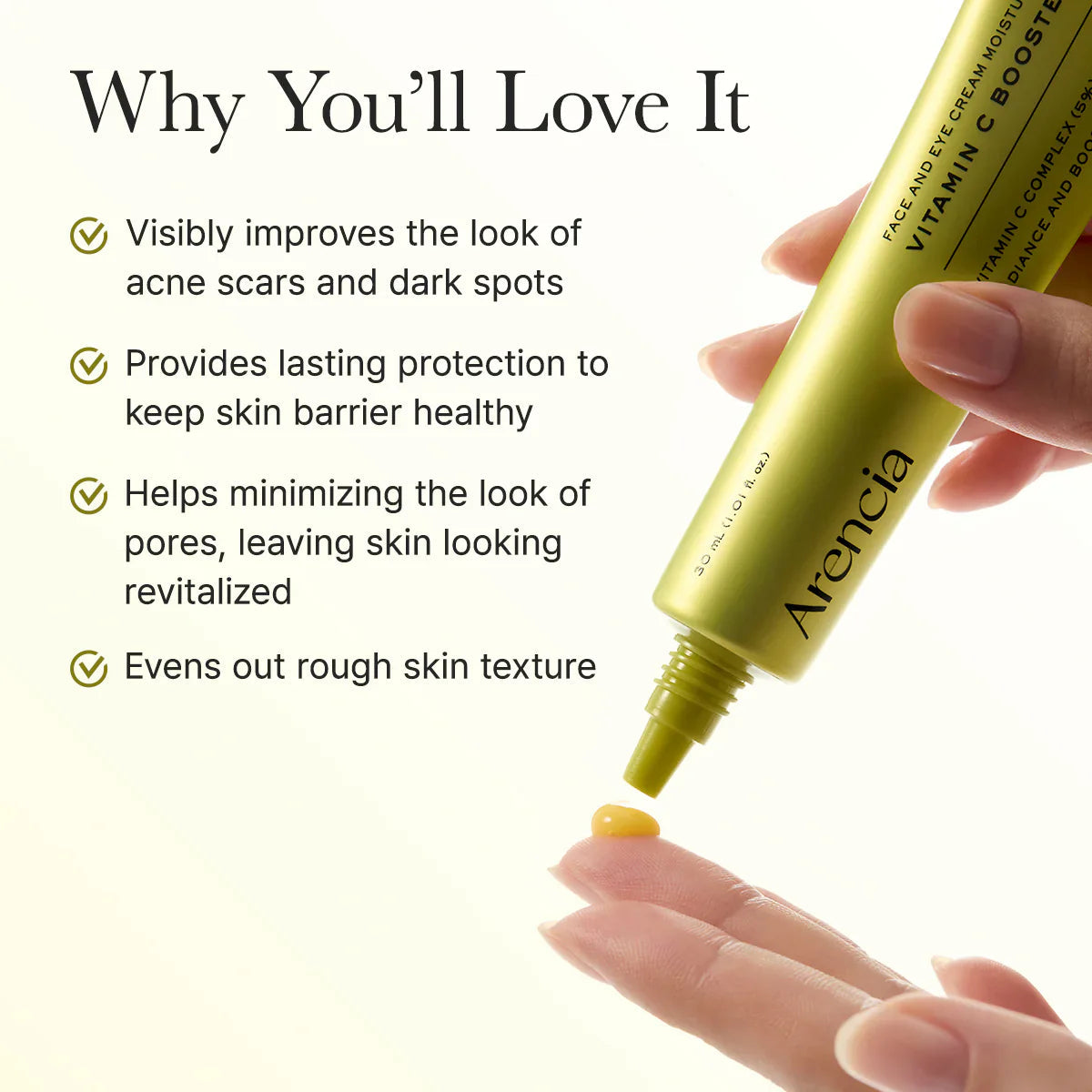 Arencia - Face & Eye Moisturizer Cream Vitamin C Booster Shot 30Ml