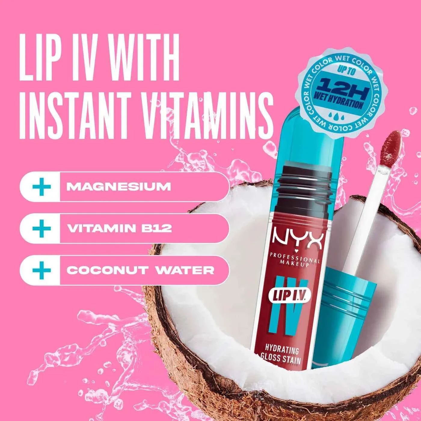 NYX Lip I.V. Hydrating Lip Gloss Stain