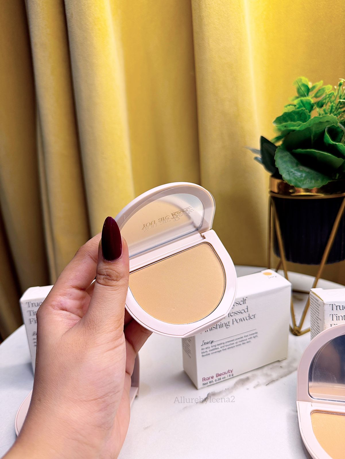 Rare beauty pressed finish powder