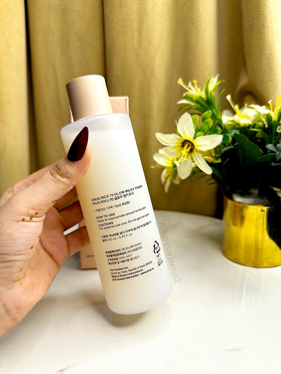 Anua Rice 70 Glow Milky Toner