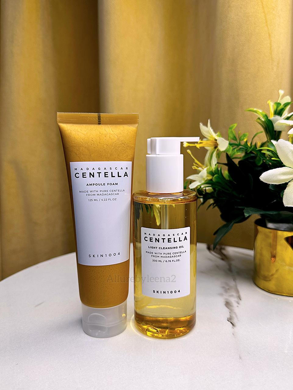 Centella cleansing oil & ampoule foam Duo