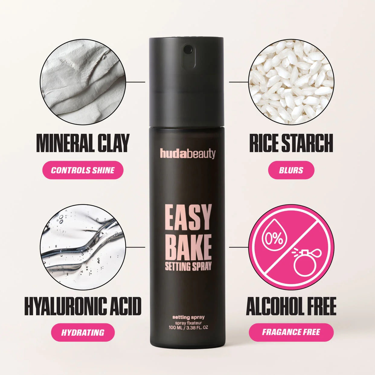 Huda Beauty Easy Bake Setting Spray With 16-Hour Wear 100ml