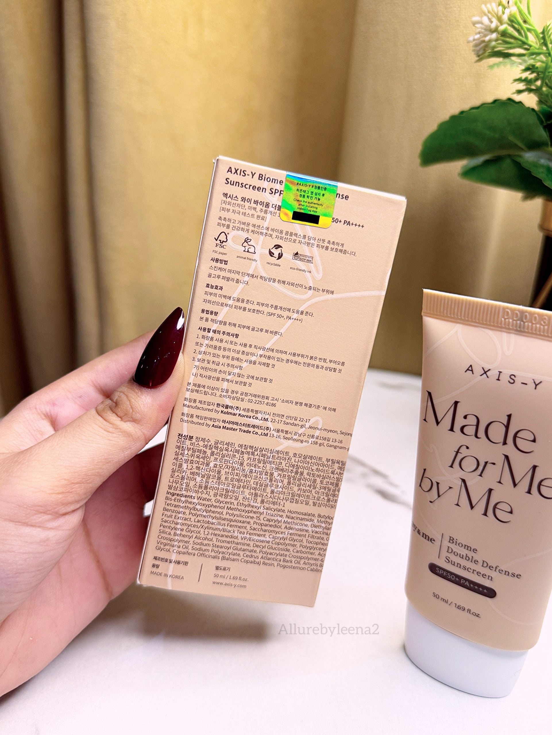 AXIS-Y Biome Double Defense Sunscreen