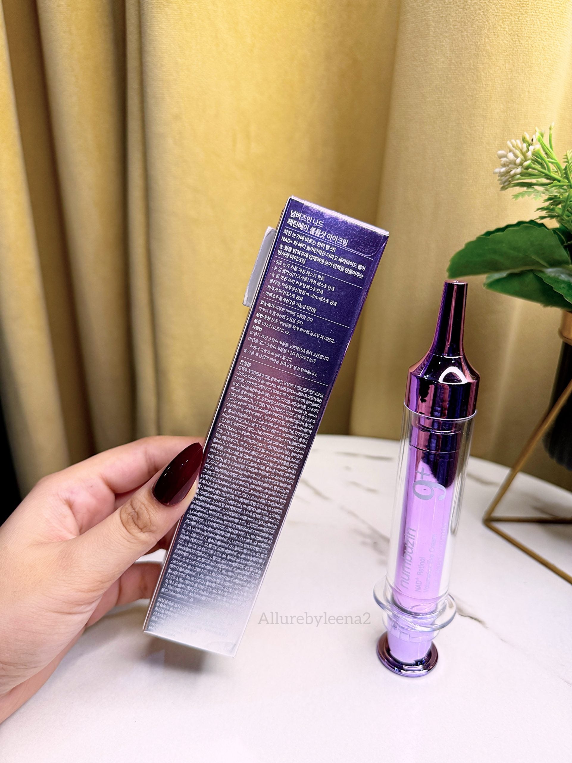 Numbuzin No. 9 NAD+ Retinol Volumetox Eye Cream