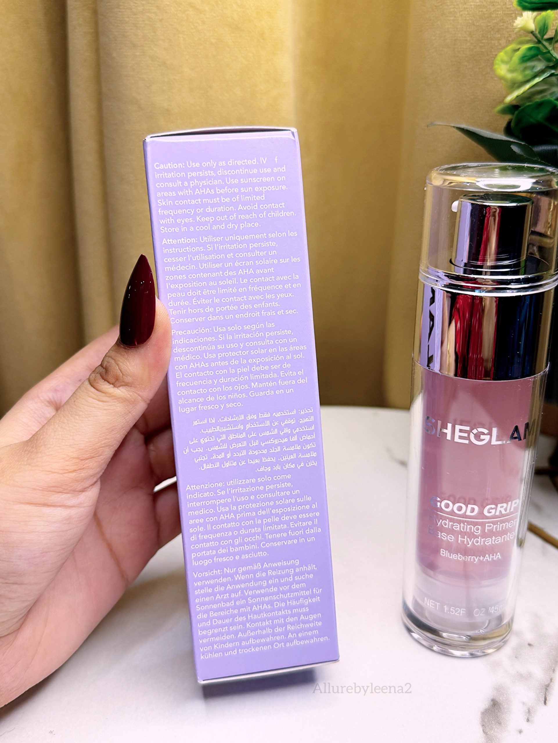 SHEGLAM Good Grip Hydrating Primer (PINK)