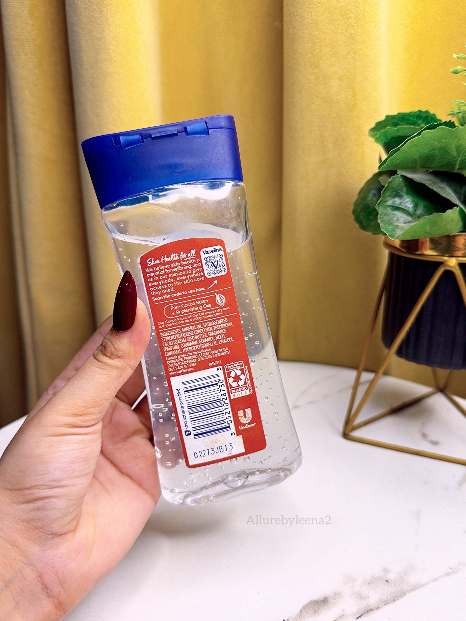 Vaseline Intensive Care Cocoa Radiant Body Gel Oil