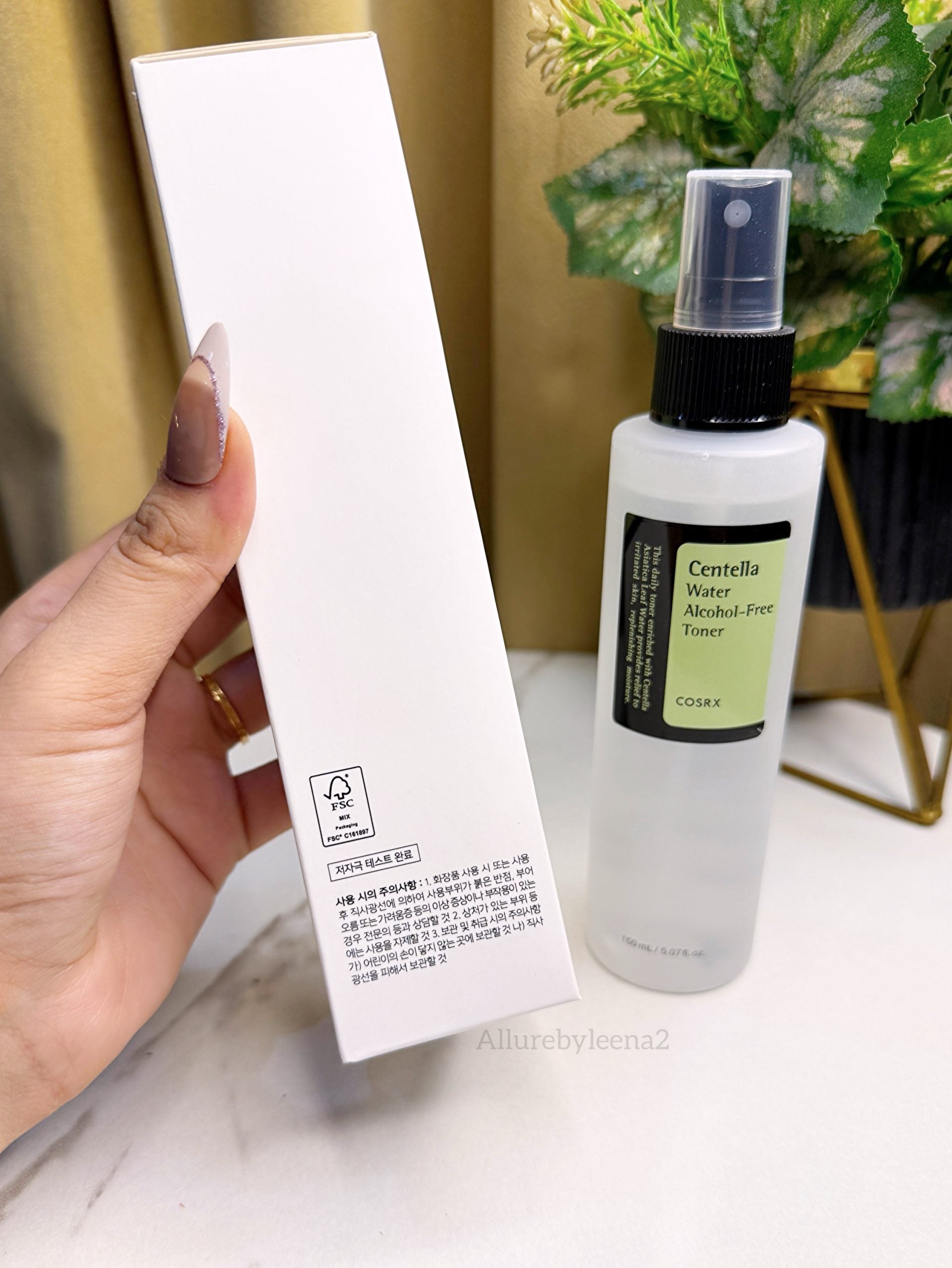 COSRX Centella Water Alcohol-Free Toner. 