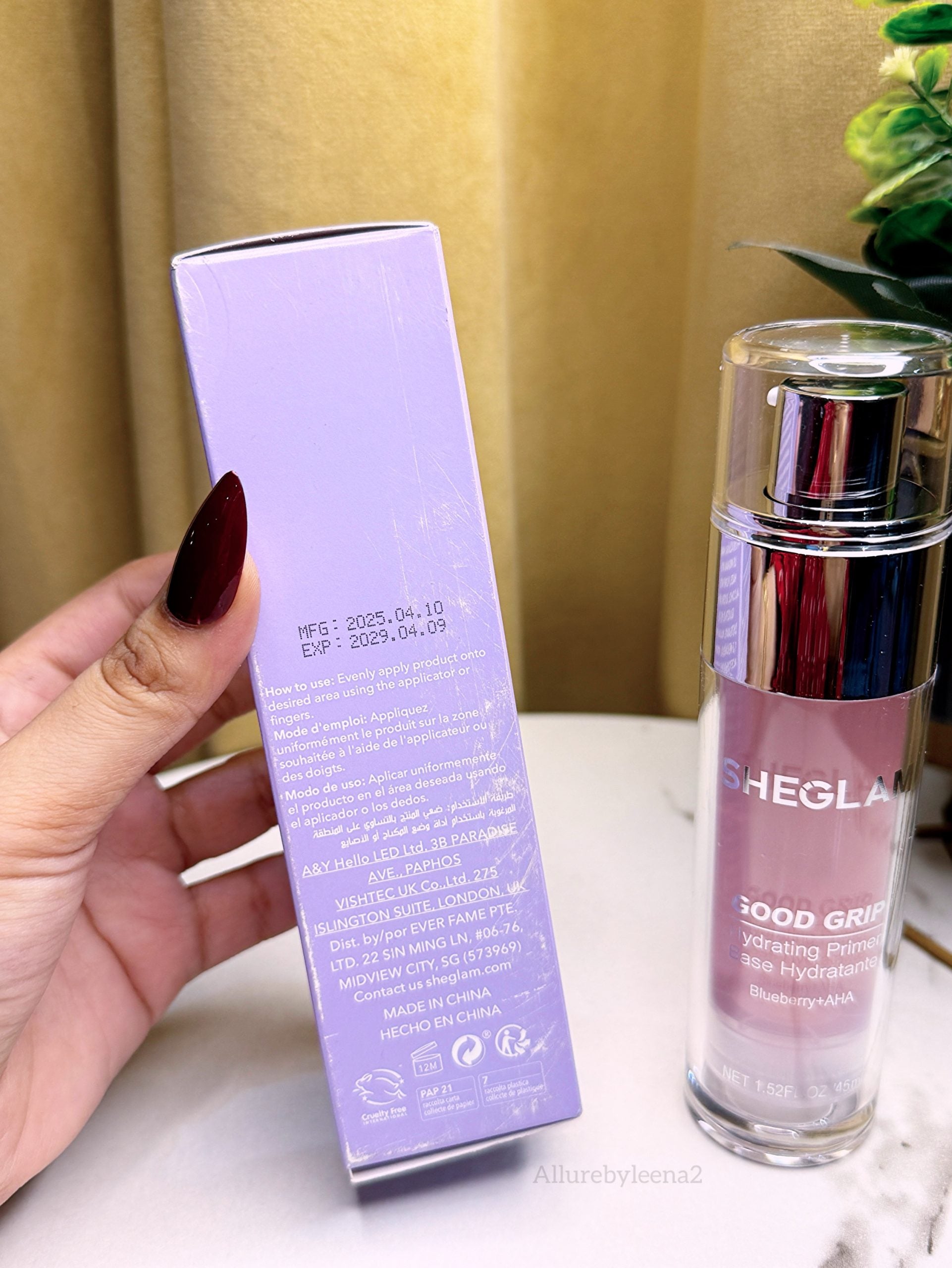 SHEGLAM Good Grip Hydrating Primer (PINK)