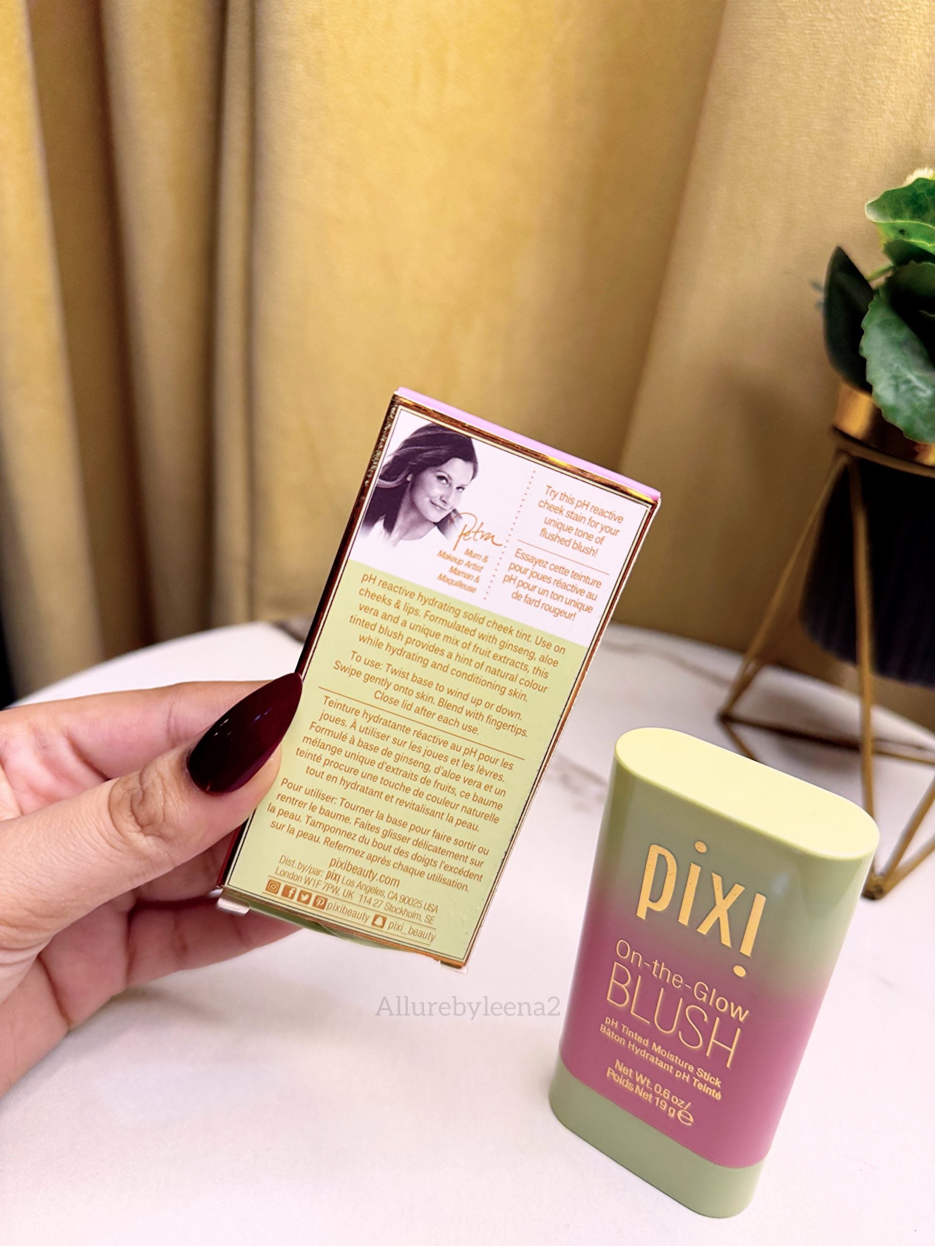 Pixi On-the-Glow Blush, a pH-reactive tinted moisture stick