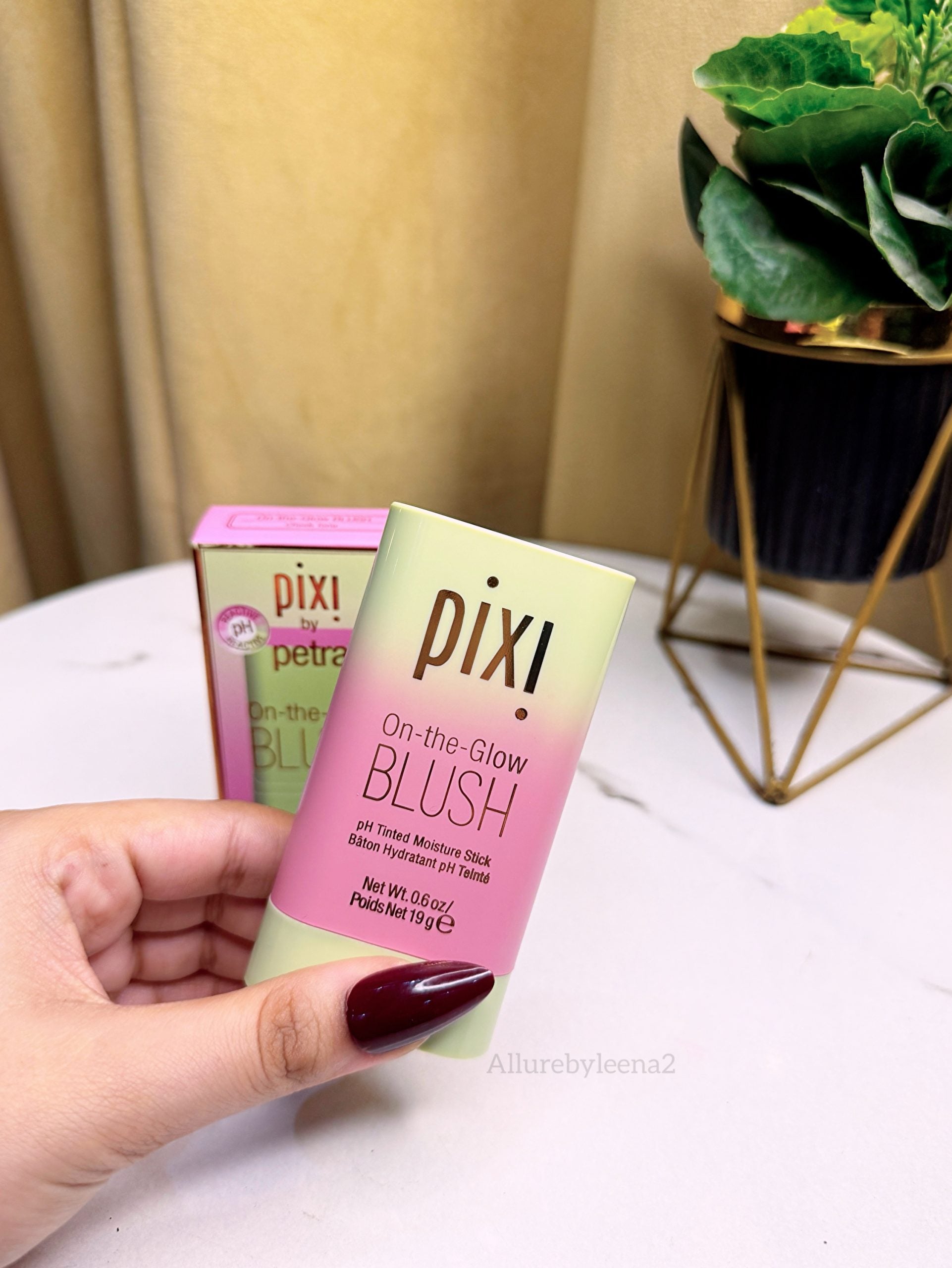 Pixi On-the-Glow Blush, a pH-reactive tinted moisture stick