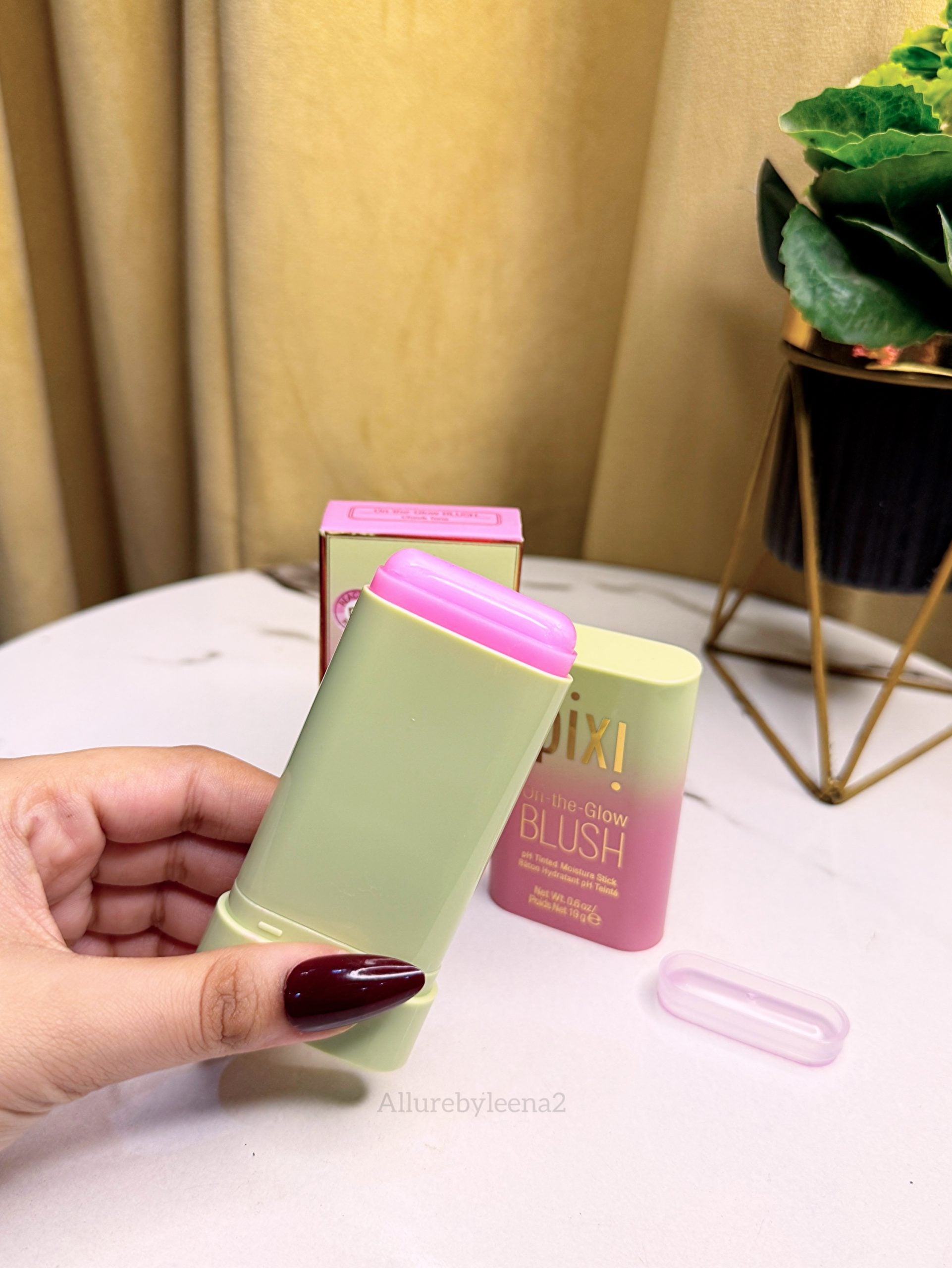 Pixi On-the-Glow Blush, a pH-reactive tinted moisture stick